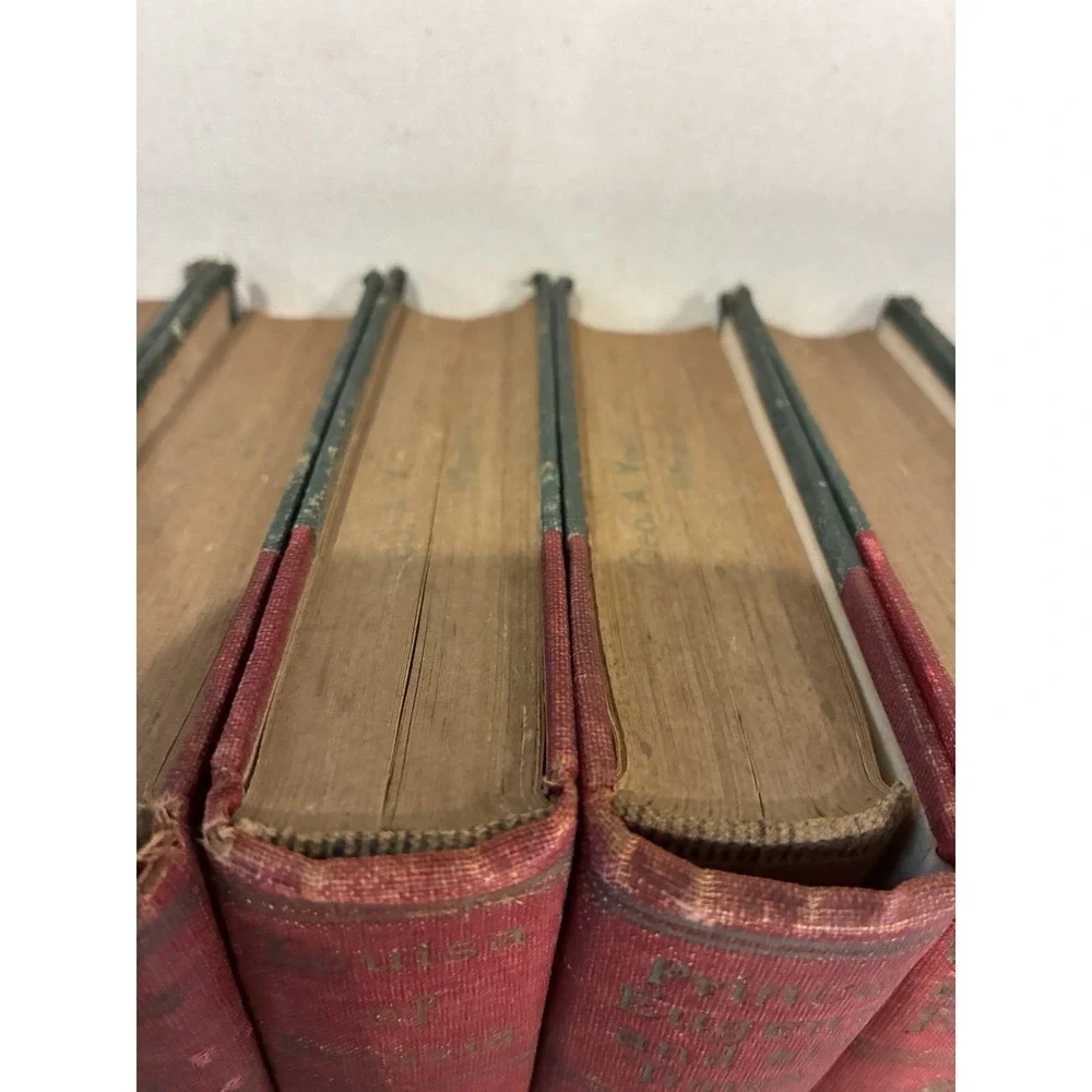 9 Antique Luise Mühlbach Historical Novels A.L. Fowle ca. 1907 Illustrated Set